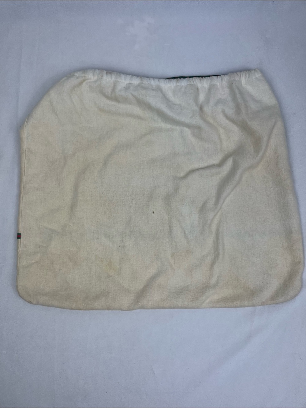 GUCCI Sherry Line Drawstring Shoulder Bag & Dustbag GG Brown Monogram VTG Italy - Picture 16 of 16